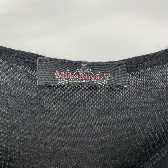 Wild Heart Black Cropped Relaxed Fit Top Small - Picture 4 of 4